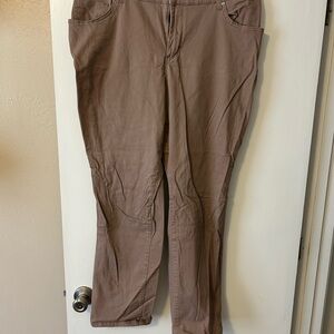 Lee Women's Wide Leg Pants - Brown